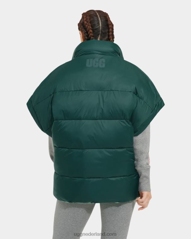 vrouwen zeebodem/lentegroen UGG sydnee omkeerbaar puffervest 686ZP1223