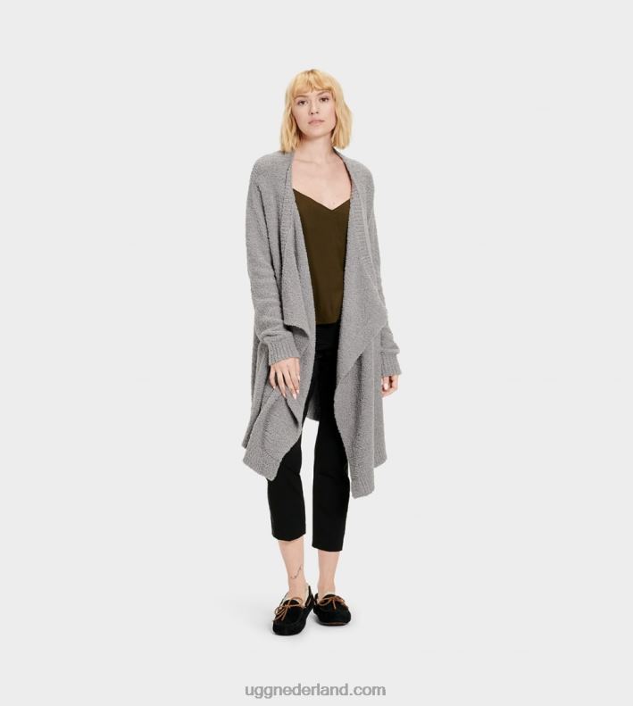 vrouwen grijs UGG Phoebe wikkel vest 686ZP1179