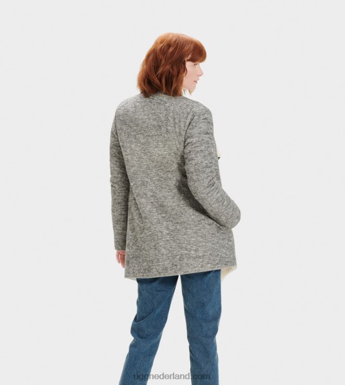 vrouwen grijze heide UGG abriana sjaal vest 686ZP112