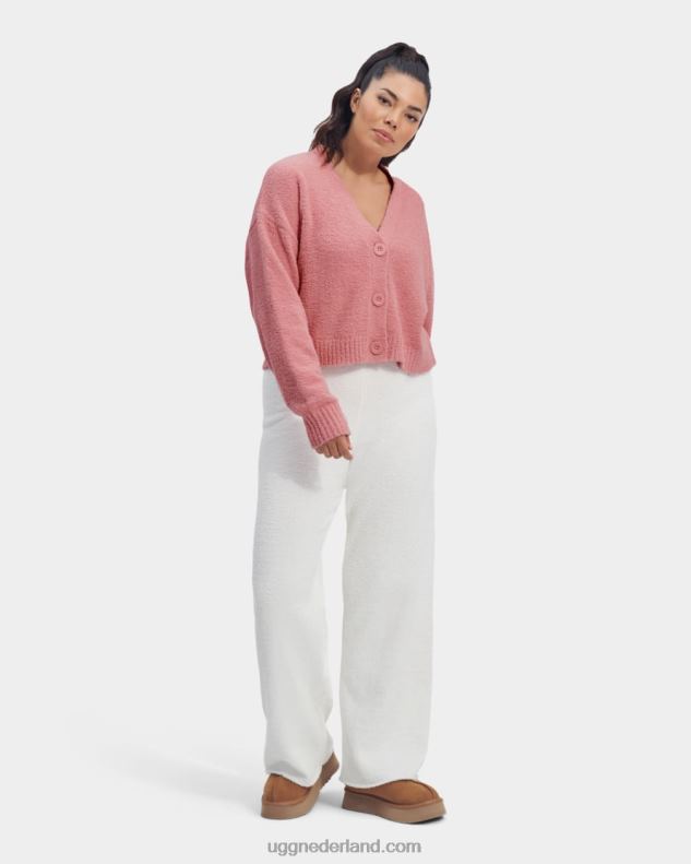 vrouwen horizon roze UGG nyomi cropped vest 686ZP934
