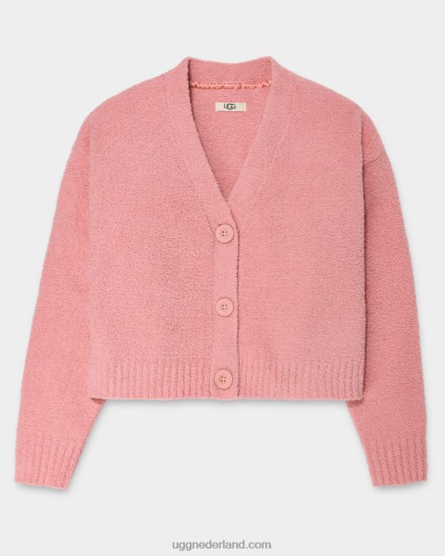 vrouwen horizon roze UGG nyomi cropped vest 686ZP934