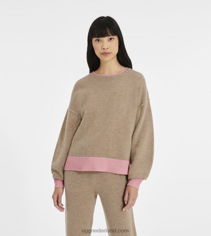 vrouwen kameel II UGG renata trui van kasjmiermix 686ZP1159