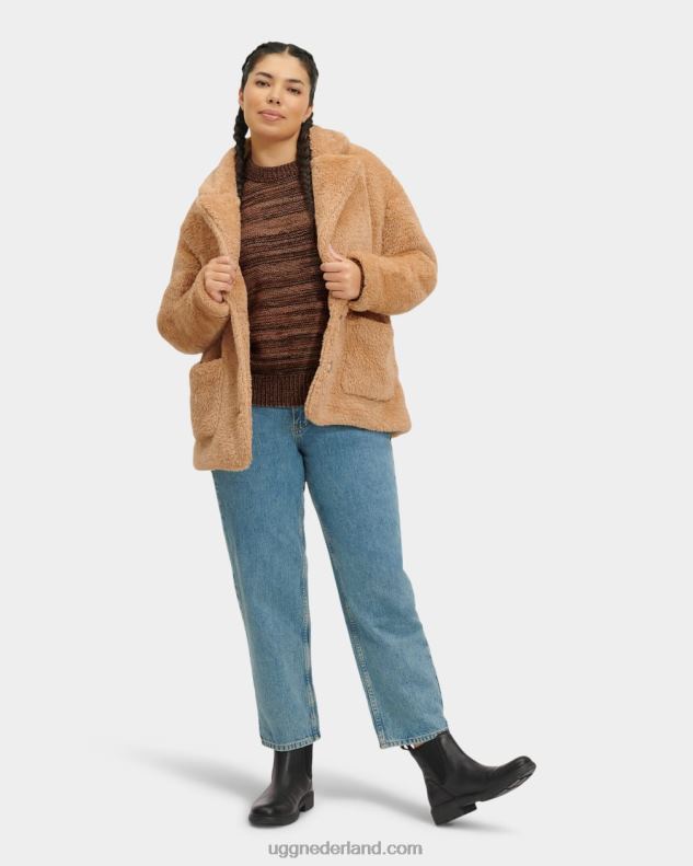 vrouwen lang UGG shailee sherpa reisvest 686ZP1162