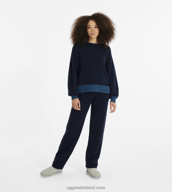 vrouwen marine UGG renata trui van kasjmiermix 686ZP131