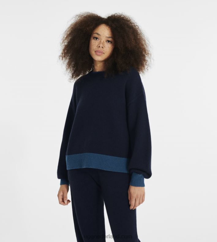 vrouwen marine UGG renata trui van kasjmiermix 686ZP131