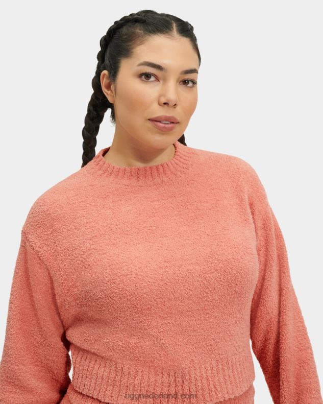 vrouwen woestijn koraal UGG heddie mock hals trui 686ZP1156