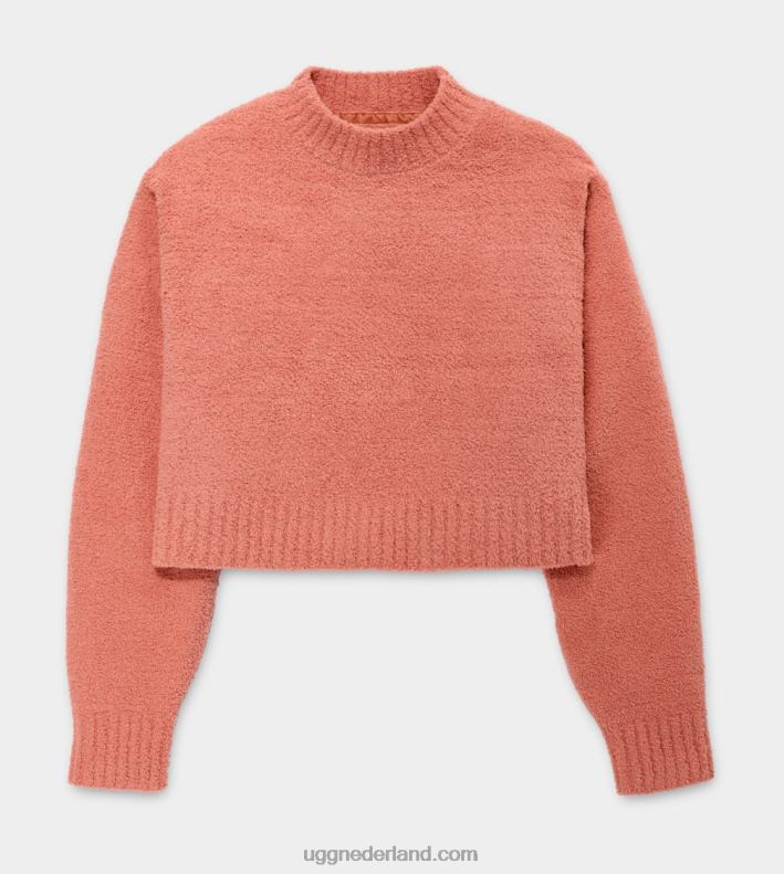 vrouwen woestijn koraal UGG heddie mock hals trui 686ZP1156