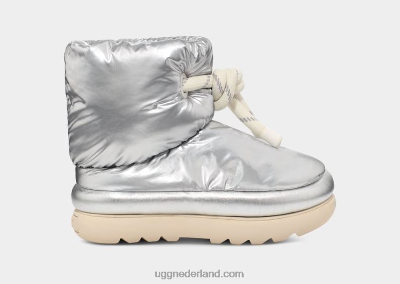 vrouwen Metallisch zilver UGG klassieke maxi short metallic 686ZP736