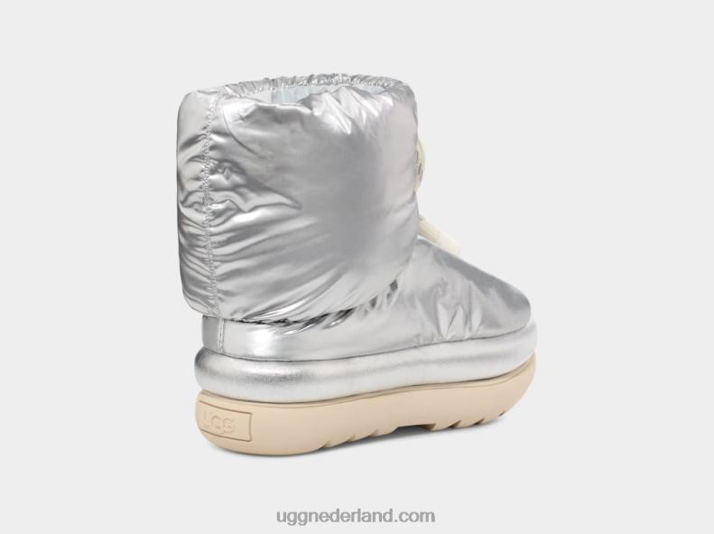 vrouwen Metallisch zilver UGG klassieke maxi short metallic 686ZP736