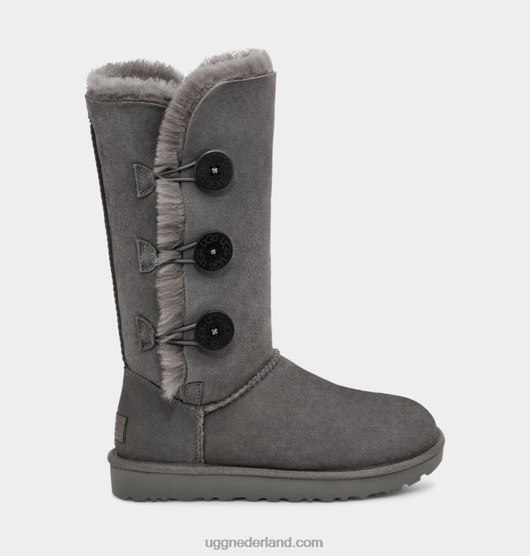 vrouwen grijs UGG bailey button triplet ii laars 686ZP366