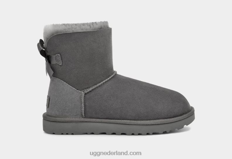 vrouwen grijs UGG mini bailey bow ii laars 686ZP361