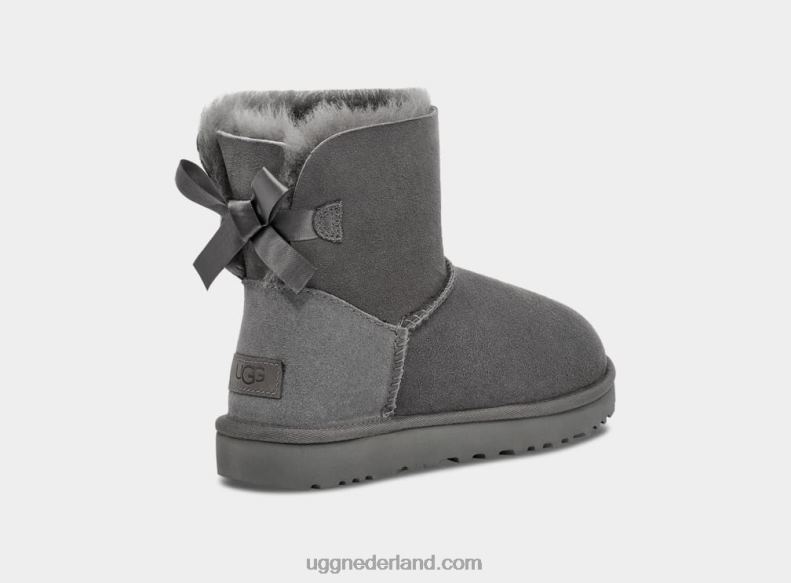 vrouwen grijs UGG mini bailey bow ii laars 686ZP361
