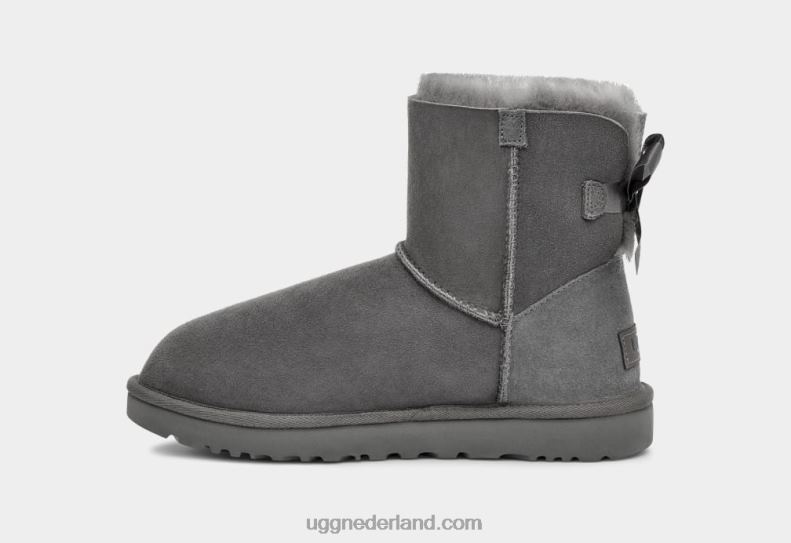 vrouwen grijs UGG mini bailey bow ii laars 686ZP361