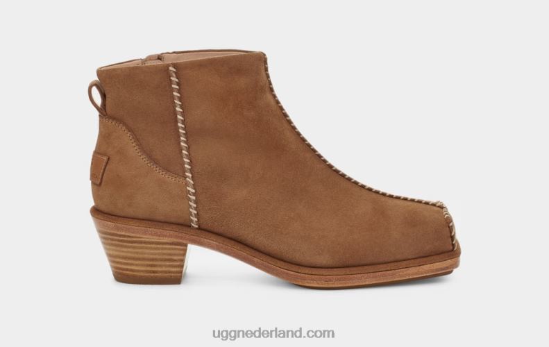 vrouwen kastanje UGG + eckhaus latta blok cowboylaars 686ZP26