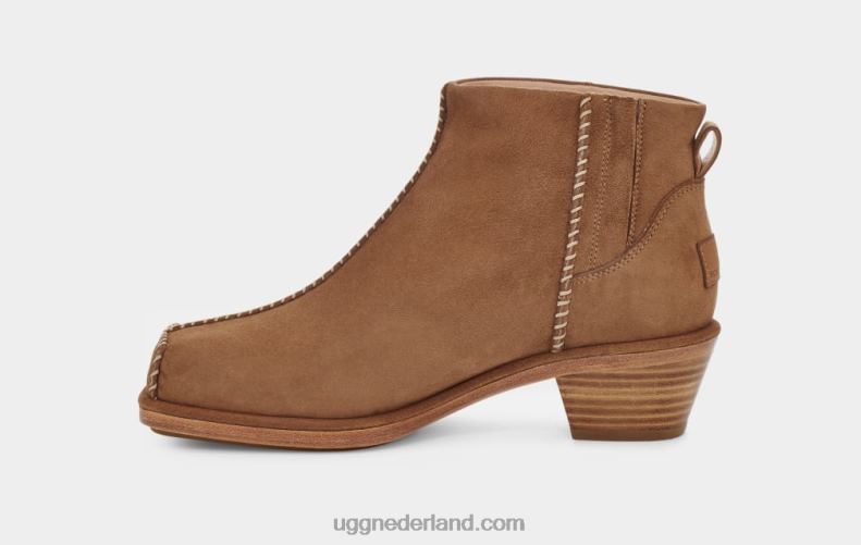 vrouwen kastanje UGG + eckhaus latta blok cowboylaars 686ZP26