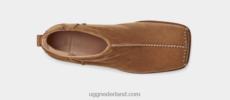 vrouwen kastanje UGG + eckhaus latta blok cowboylaars 686ZP26