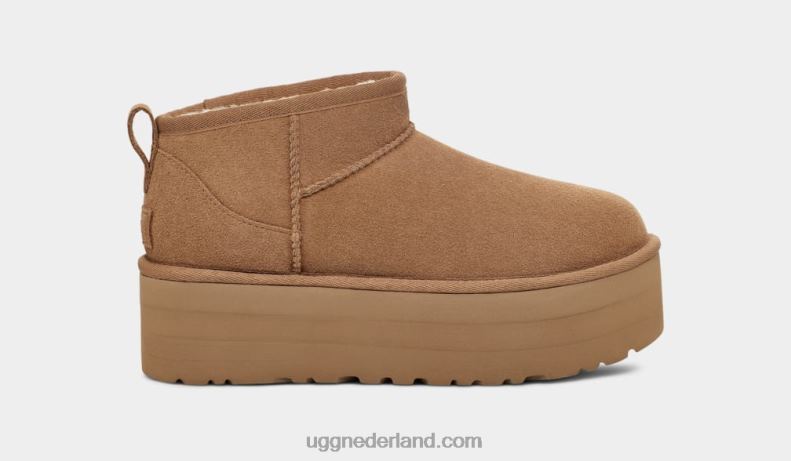 vrouwen kastanje UGG klassiek ultra mini-platform 686ZP588