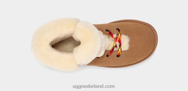 vrouwen kastanje UGG klassieke mini alpine veter 686ZP532
