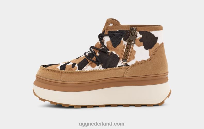 vrouwen kastanje UGG marin bootie koeienprint 686ZP78