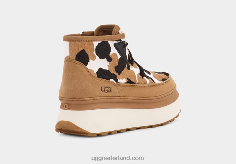 vrouwen kastanje UGG marin bootie koeienprint 686ZP78