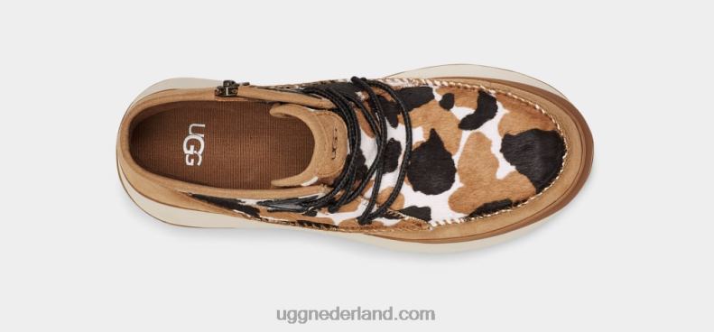 vrouwen kastanje UGG marin bootie koeienprint 686ZP78