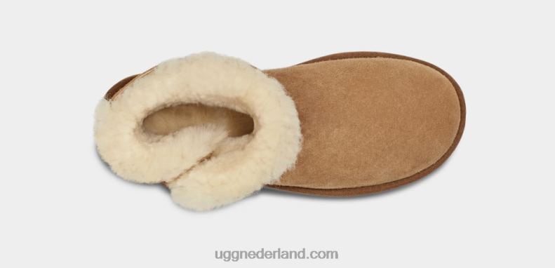 vrouwen kastanje UGG mini bailey button ii laars 686ZP363