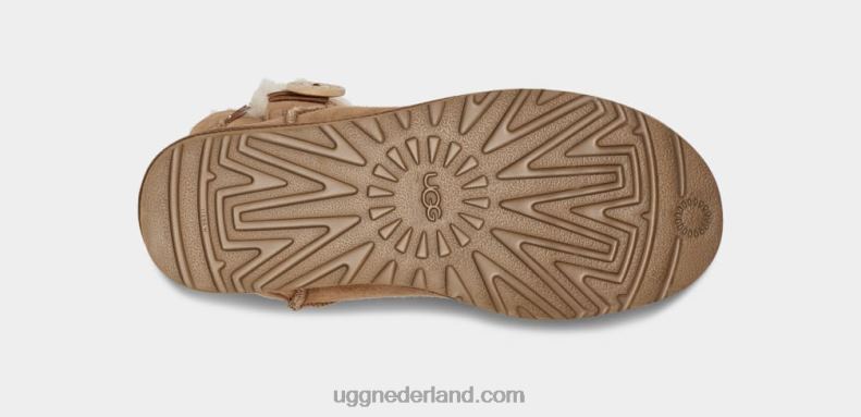 vrouwen kastanje UGG mini bailey button ii laars 686ZP363