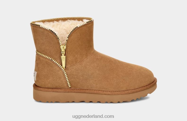 vrouwen kastanje UGG mini-florence 686ZP30