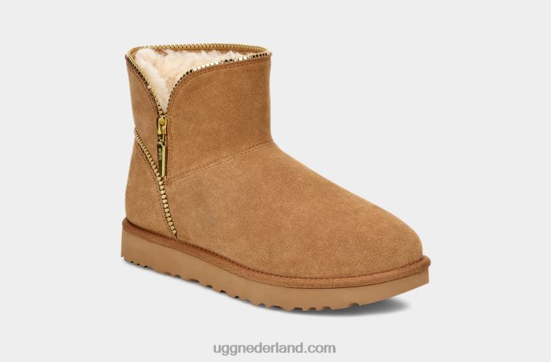 vrouwen kastanje UGG mini-florence 686ZP30