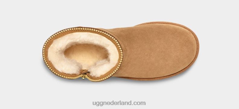 vrouwen kastanje UGG mini-florence 686ZP30