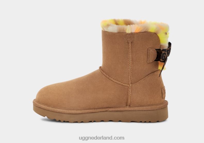 vrouwen kastanje UGG mini vestingmuur geruite punk 686ZP859