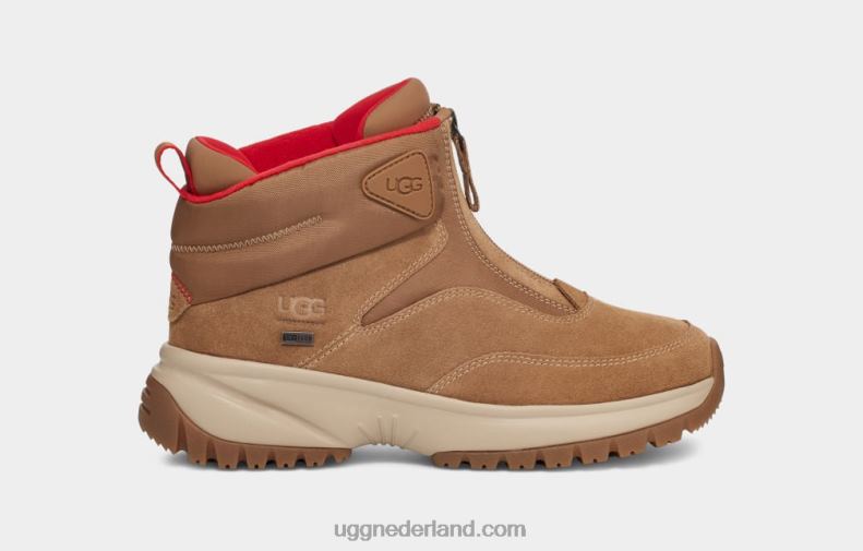 vrouwen kastanje suède UGG je korte ritssluiting 686ZP57