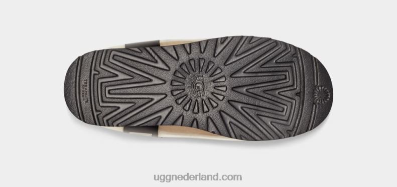 vrouwen naturel/zwart UGG klassieke heldere mini 686ZP2218