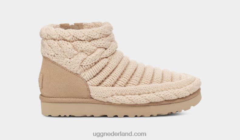 vrouwen natuurlijk UGG klassieke mini grof breisel 686ZP703