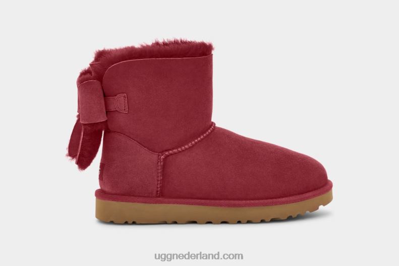 vrouwen rode wijn UGG klassieke erfgoedboog 686ZP53