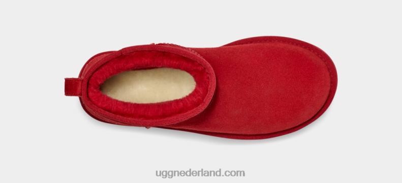 vrouwen samba rood UGG klassiek ultra mini-platform 686ZP587