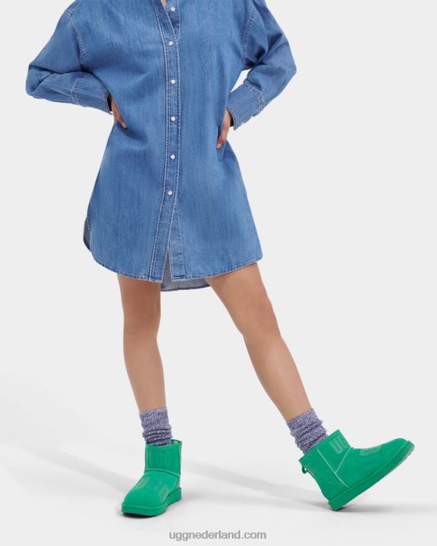 vrouwen smaragdgroen UGG klassieke mini-scattergrafiek 686ZP49