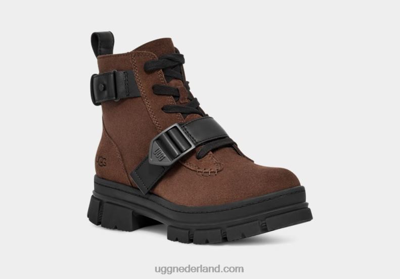vrouwen verbrande ceder UGG ashton suède veters 686ZP52