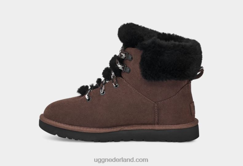 vrouwen verbrande ceder UGG klassieke mini alpine veter 686ZP533