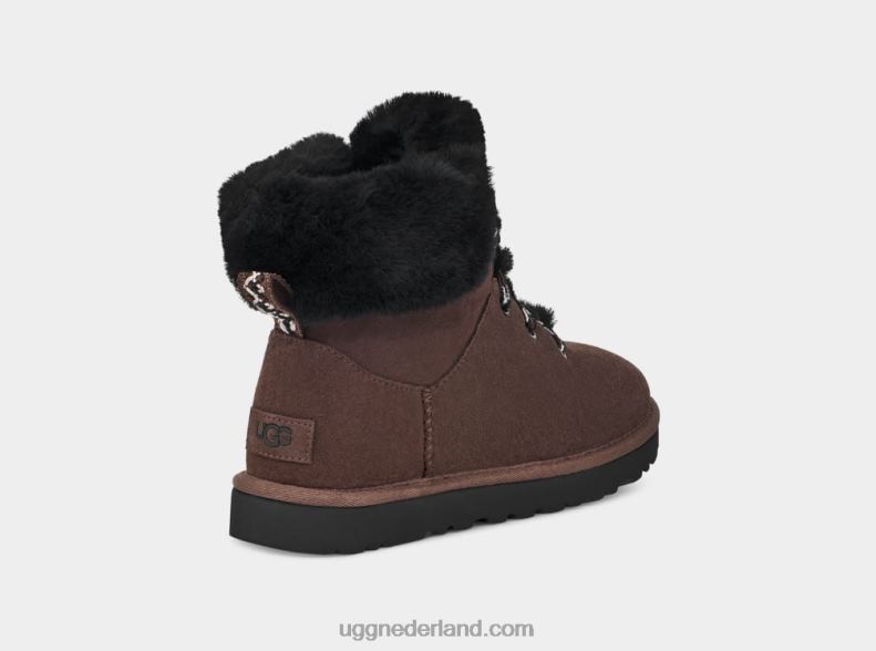 vrouwen verbrande ceder UGG klassieke mini alpine veter 686ZP533