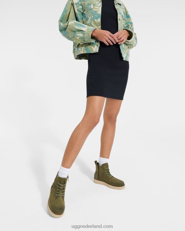 vrouwen verbrande olijf UGG gedeconstrueerd kant 686ZP2142