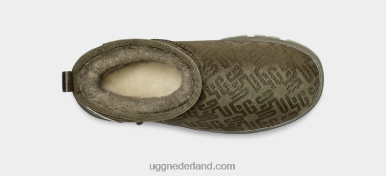 vrouwen verbrande olijf UGG klassiek ultra mini-monogram 686ZP2137