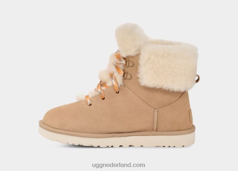 vrouwen zand UGG klassieke mini alpine veter 686ZP34