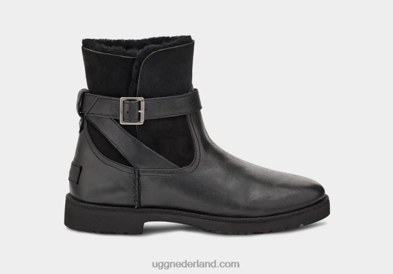 vrouwen zwart UGG Romeinse gesp 686ZP832
