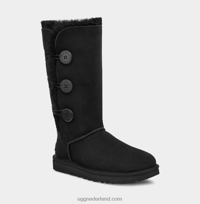 vrouwen zwart UGG bailey button triplet ii laars 686ZP365
