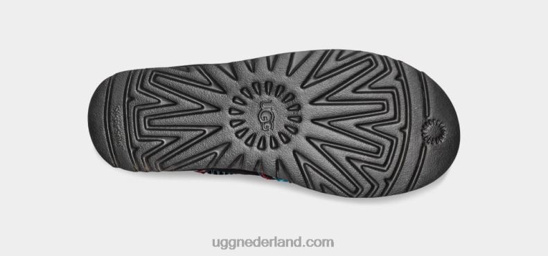 vrouwen zwart UGG klassiek mini ii gevlochten platform 686ZP654