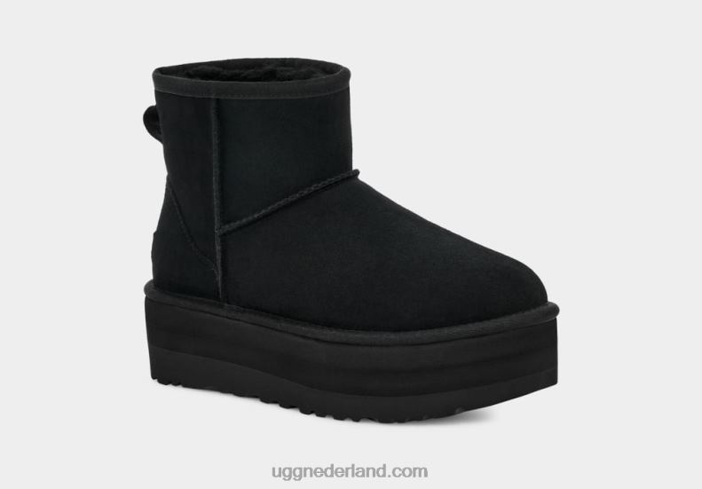 vrouwen zwart UGG klassiek miniplatform 686ZP347