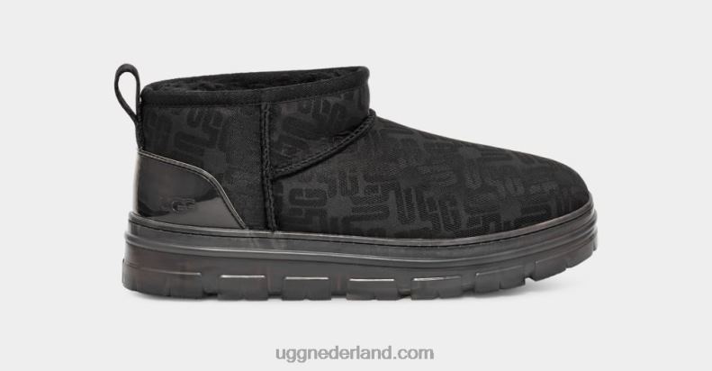 vrouwen zwart UGG klassiek ultra mini-monogram 686ZP2136