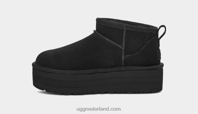vrouwen zwart UGG klassiek ultra mini-platform 686ZP589