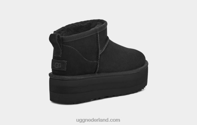vrouwen zwart UGG klassiek ultra mini-platform 686ZP589